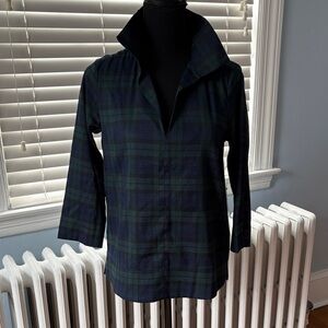 Tuckernuck Blackwatch Sullivan Stand Collar Blouse NWT XXS